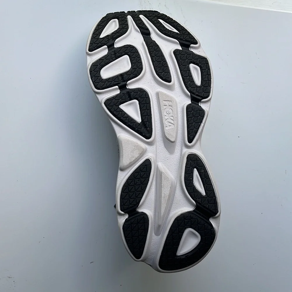 Hoka One One Bondi 8 Wide - NWT - 7.5 EE - Sharkskin/Harbor Mist - Picture 8 of 12